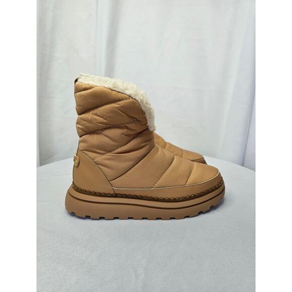 Sam Edelman OZIE SHEARLING BOOTIE BOOTS Size 6M Tan NWT - Picture 6 of 13